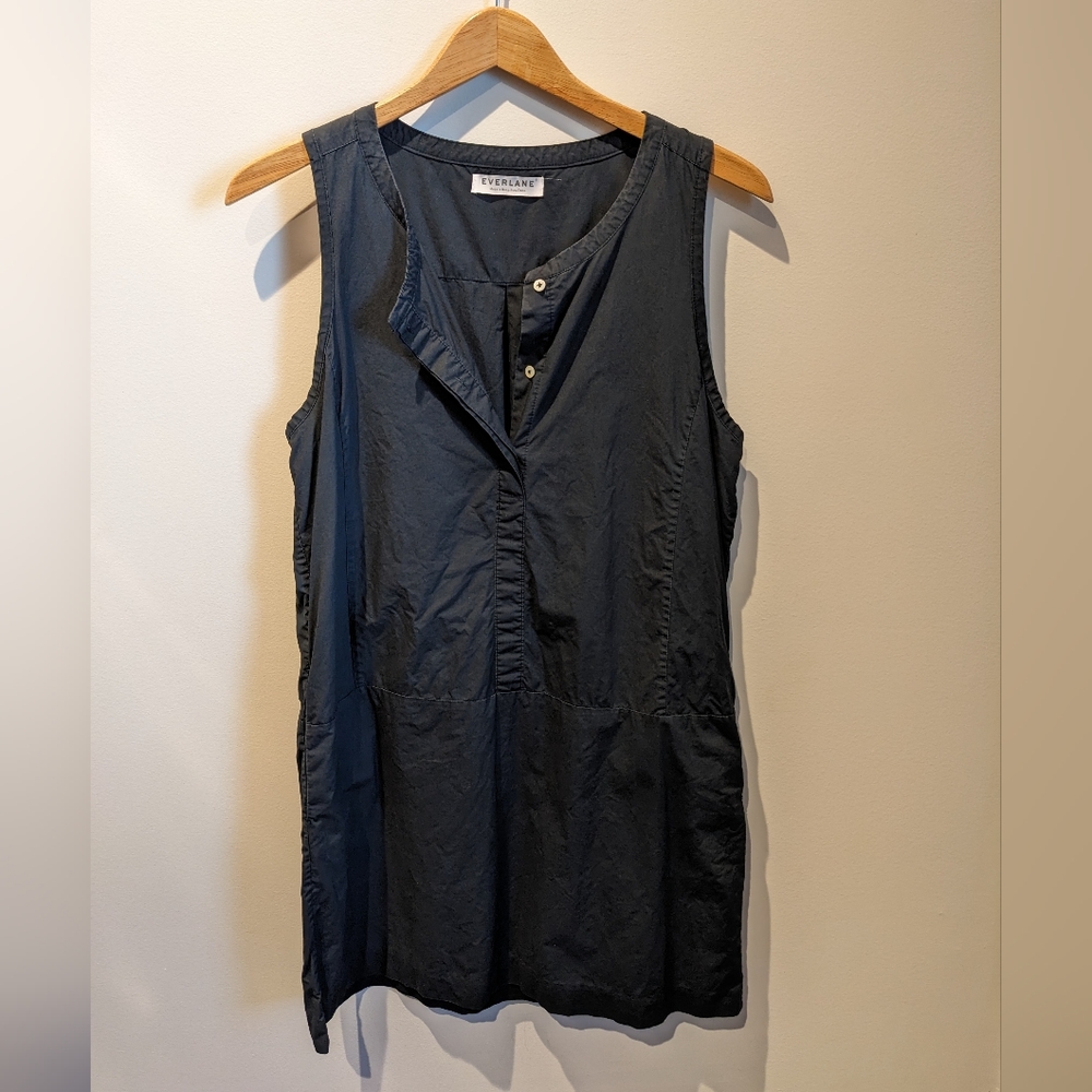 Everlane Poplin Dress / Tunic navy small